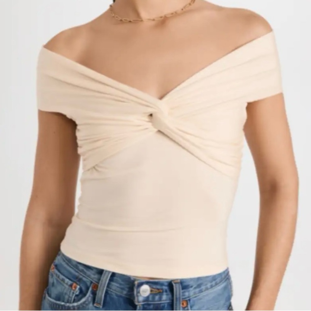 Reformation Ezlynn Knit Top. New with tags. Size XL.